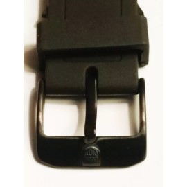 Luminox Black Rubber Original Watch Band Strap IRB 22mm 3000 3900 8400 8000 F117 - BLACK BUCKLE