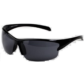 Naute Sport Baxter Anti-Fog Black Frame Smoke Lens Sunglasses 68mm