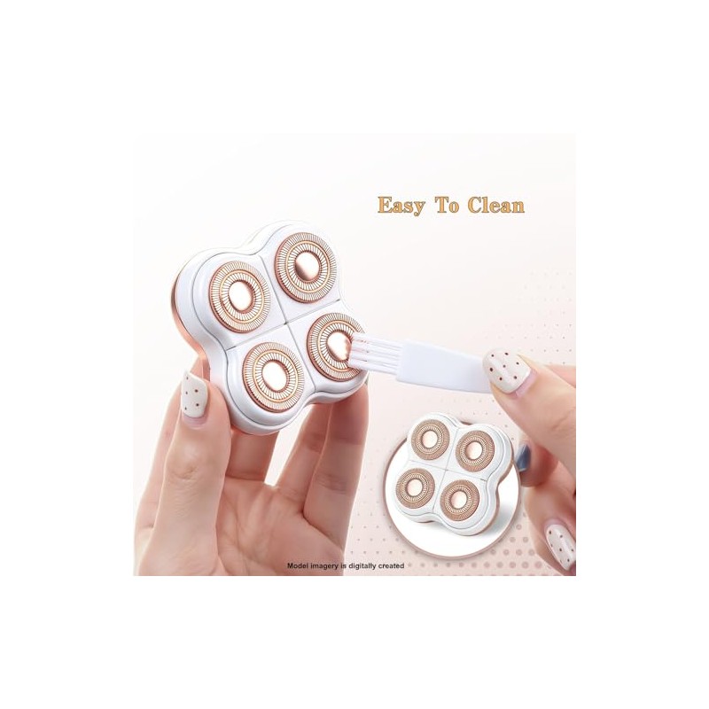 Women Legs Remover Replacement Heads，Compatible with Flawless Legs Shaver，2 Pack