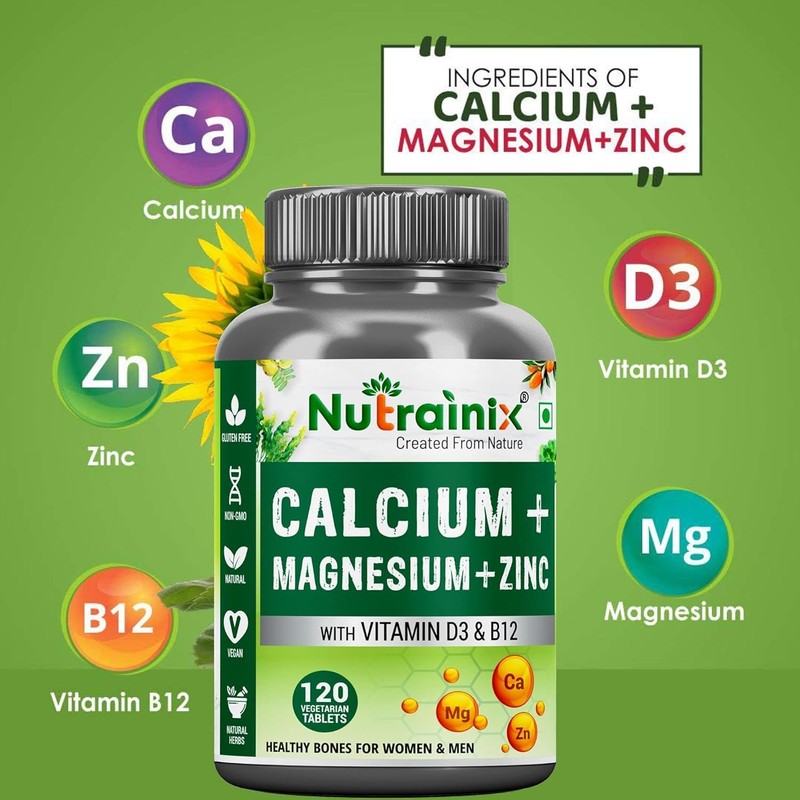 Generic Generic Calcium Magnesium Zinc with Vitamin D3+k2 Supplement for