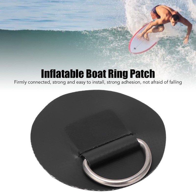 Tissting Stainless Steel D Ring Patch, Single Layer Patch D