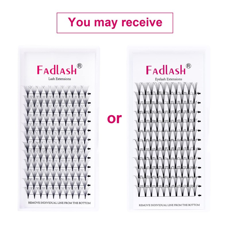 Pro Point Volume Lash Extensions - 10D 0.07 D Curl,