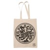 clothinx Chinese Zodiac Signs Fabric Bag with Selection, Tiger Natural.