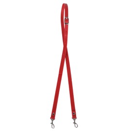 Adjustable Shoulder Strap, 47 * 0.4IN PU Leather Crossbody Bag Strap, Replacement Bag Straps for Crossbody Bag, Water Bottles, Yoga Mats (Red)