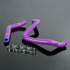 G-PLUS Silicone Radiator Coolant Hose Pipe Kit w/Clamps Compatible with Honda Civic EK4/9 Type Rdc 2 Dohc B16A/B B18C (Purple 2 PCS)