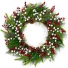 LLZLL 32 Pack Christmas Tree Decorations, Artificial Red Berry Stems