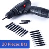 20-Piece Impact Hex Key Drill Bit Set, Allen Key Drill