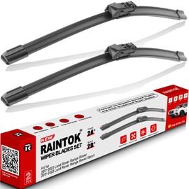 RAINTOK 24" 20" Windshield Wiper Blades Replacement for Land Rover Range Rover 2017 2018 2019 2020 2021 2022 Range Rover Sport Original Factory Quality Front Wipers Blade Set for My Car - (Pack of 2)