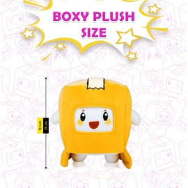 LANKYBOX Plushies Foxy Boxy & Rocky, Lankybox Plush with Detachable Head Mask, Lanky box Kids Toys, Soft Toy Plushie are gifts for Girls, Boys, Kids,Collect the LankyBox Merch