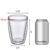 Amazing Abby Alaska 16-Ounce Insulated Tumblers (Set of 4), Double-Wall