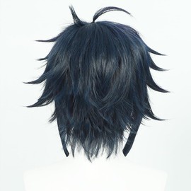 Rai Inami Cosplay Wig, Navy, Heat Resistant Wig, Wig, Costume Accessory, Wig Disguise, Halloween, Event, Cosplay Photography