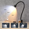 Magnetic Work Light,Three-ColorTemperature,1320 Lumen 120v FlexibleGooseneck Work Light with Adjustable