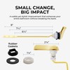 Qualihome Toilet Handle Replacement (Brass Polished, Side Mount)