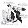 G2RISE® Snorkel Mask, Diving Mask, Foldable CO2 Safe Snorkel Full