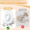 Gucass 8 Stück Eierbecher Stapelbar, Runde Eierbecher Plastik Set mit