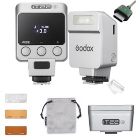 GODOX IT22 S TTL Mini Flash, IT22S Camera Flash with Spreader and Color Filter, Compatible with Sony ZV-E10 a7IV a6400 a6700 a7III a7CII a6000 a7C a6100 ZV-1 a6500 RX10 ZV-E10 II