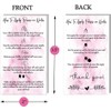 Press-On Nail Application Instructions Cards, Aftercare Instructions Cards, 50 Pack