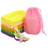 JIEYAO 6 Pack Mesh Soap Bags, Exfoliating Soap Saver Pouches