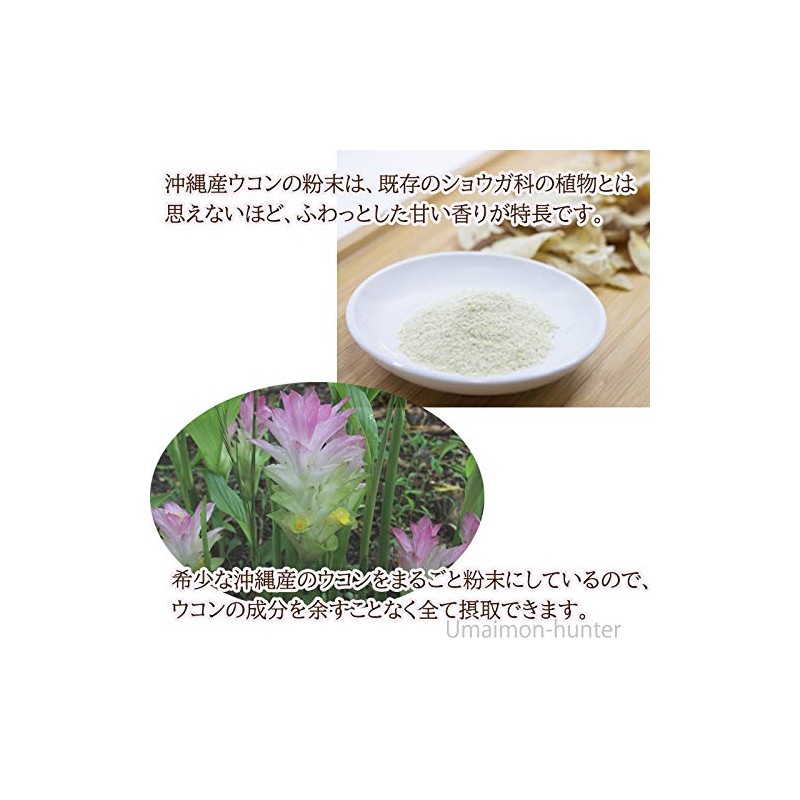 沖縄県産品 春ウコン粉末(袋) 100g