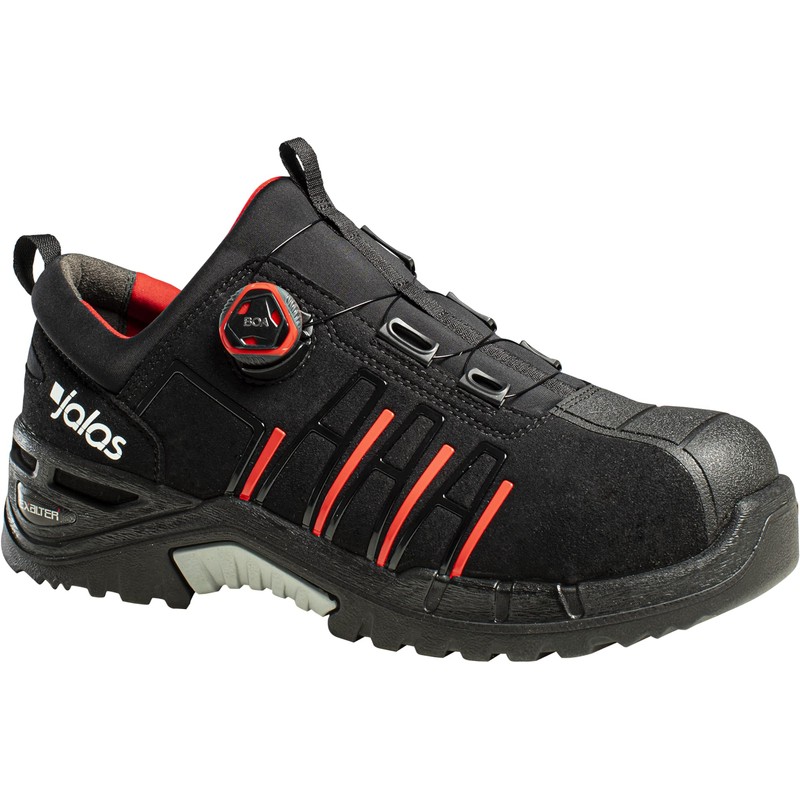 Jalas 9965 Exalter Safety Shoe, EU Size 39 Black,red