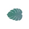 Lind DNA Monstera 989961 Glass Coaster Recycled Leather Hippo Pastel