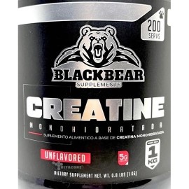 Blackbear Creatina Monohidratada 1 Kg 200 Serv Sabor Sin sabor                                                                                        