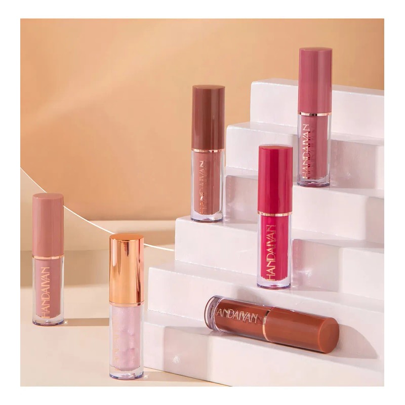 Labial Mate Handaiyan Paleta X12 Colores Larga Duración Pack