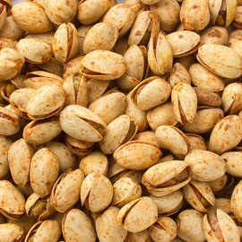 Unbranded Pistachio In Shell- Seasoned- Chipotle BBQ Flavored- Certified Kosher - 5 Pound