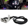 Motorcycle Handlebar Switch, Universal LED Motorcycle Headlight Switch, Stainless Steel