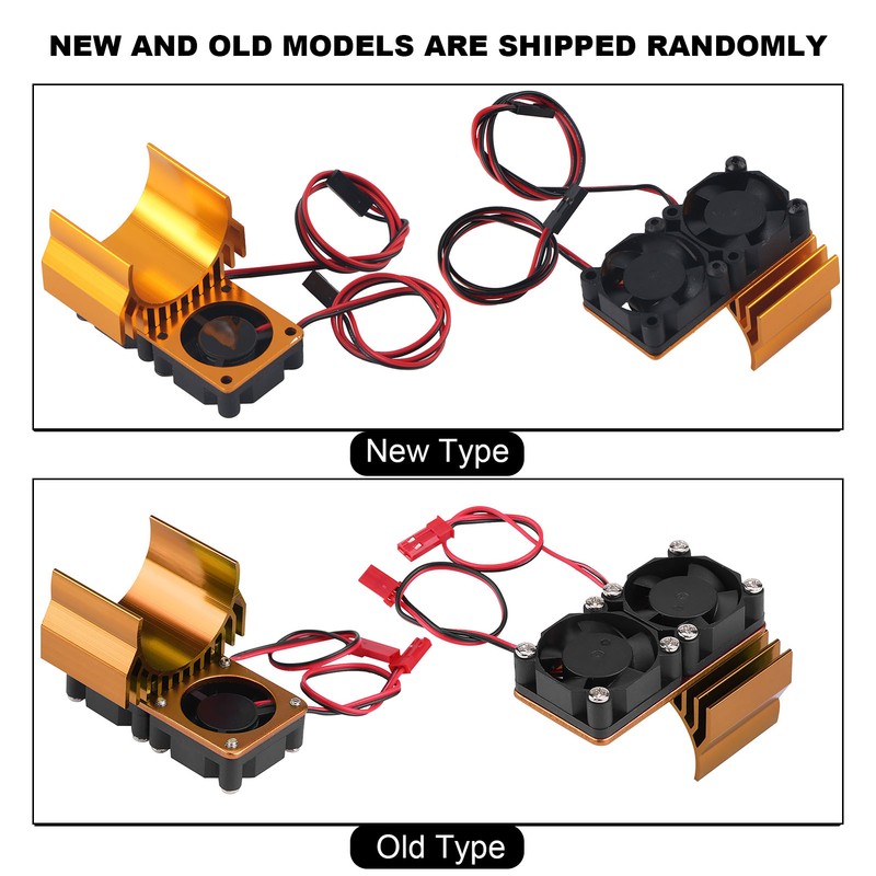540 / 550 Motor Twin Cooling Fan Heat Sink With