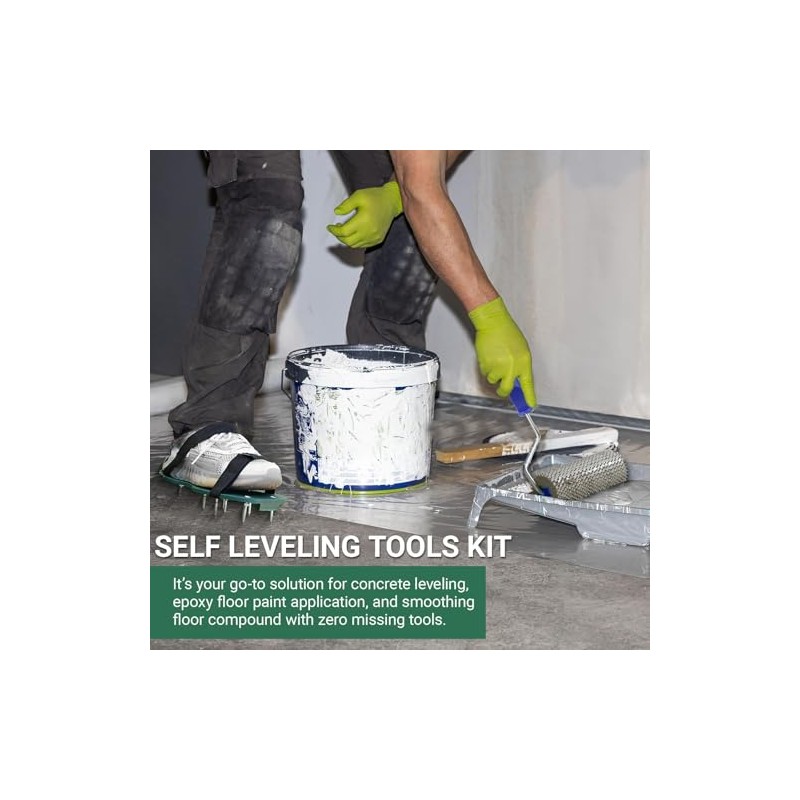 9-inch Spiked Roller for Self Leveling,Epoxy Shoes Spikes,Self Leveling Tool