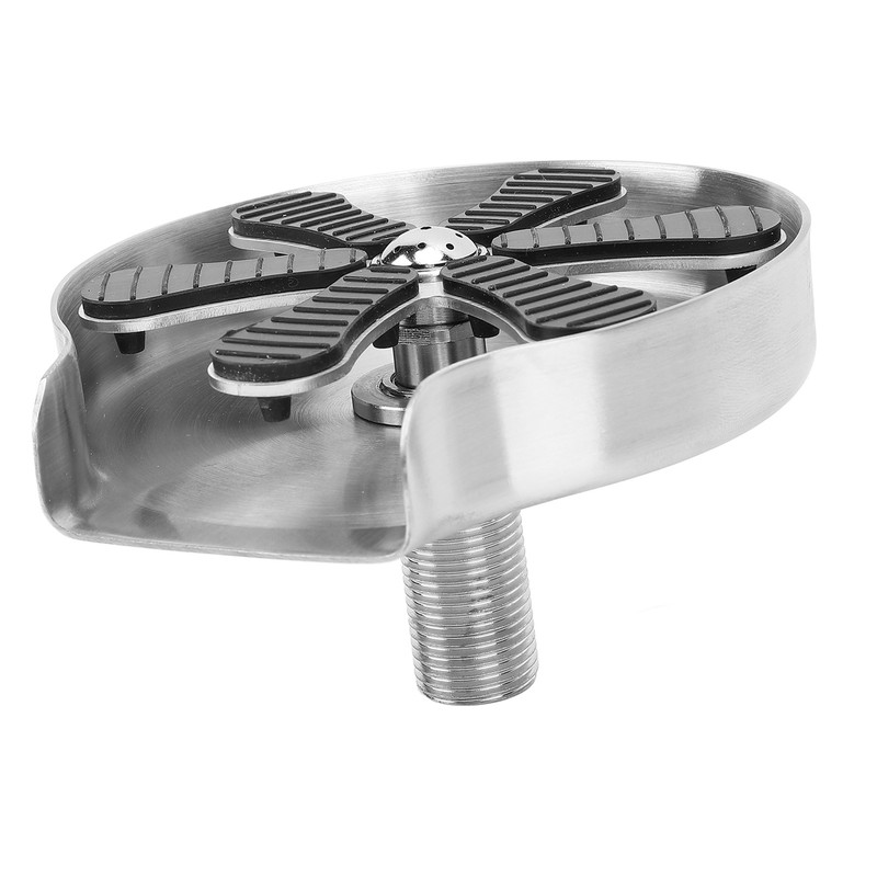 Sink Glass Rinser High Pressure Automatic Cleaning Detachable Stainless Steel