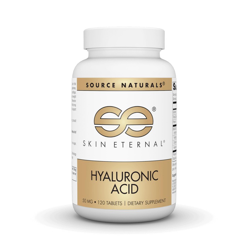 Source Naturals Piel Ácido Hialurónico Eterno, 50mg - 120 Tabletas