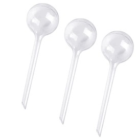 3 Pack Clear Self-Watering Globes – Automatic Watering Bulbs for Indoor and Outdoor Plants, Flowers, and Garden Pots – Transparent Plastic Watering Devices for Houseplants, Vacation Garden Care