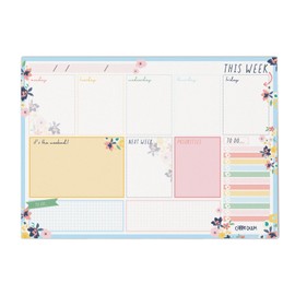 Pukka Pads Weekly Planner Pad, Ditzy Floral, Pack 6