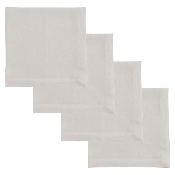 Park Designs Linen Napkin Bleached White Set of 4