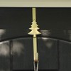 Christmas Metal Wreath Hanger Gold Tree Design Wreath Holder Hook
