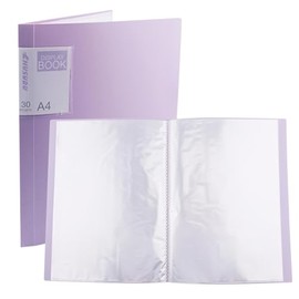 Carpeta A4 con fundas de plástico, carpetas de presentación con 30 bolsillos transparentes protectores de hojas, muestra 60 páginas, libro de presenta