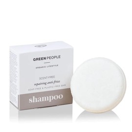 Green People Scent Free Shampoo Bar 50g | Natural & Organic Zero Waste Solid Shampoo Bar | Ultra-Gentle Shampoo Bar for Sensitive Scalp | Suitable for All Hair Types | Cruelty Free & Vegan