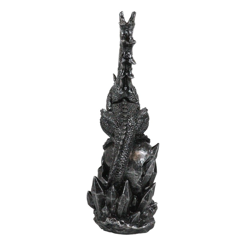 Ebros Gift Dreamwork Fantasy Leviathan Dragon On Graveyard Dracula Skull