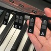 Removable Piano Keyboard Note Labels, Silicone Piano Notes Stickers Guide
