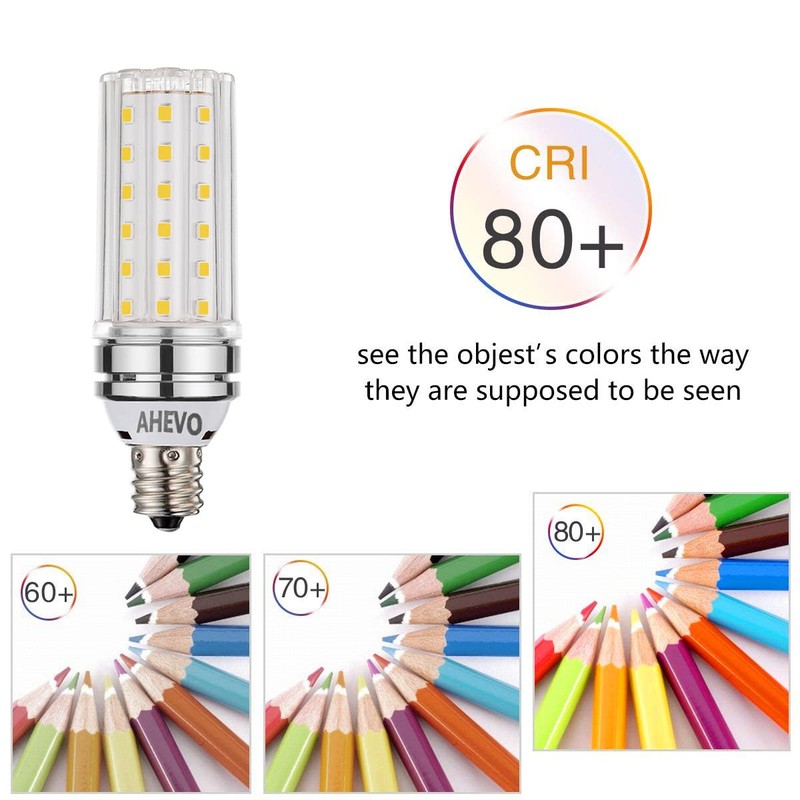 AHEVO E17 LED Light Bulbs, 80-100W Equivalent, 12W, 1200 Lumens,
