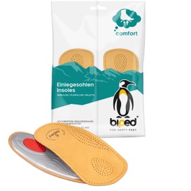 biped Premium Mini Footbed Made of Vegetable Tanned Leather - with Pad - Metatarsal Support - Heel Pad z2225 (42)