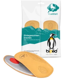 biped Premium Mini Footbed Made of Vegetable Tanned Leather - with Pad - Metatarsal Support - Heel Pad z2225 (42)