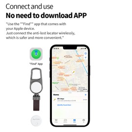 Surponzin car Keys Finder, Bluetooth Tracker Locator Pairs with Apple Find My, Item Finder for Keys and car Keys,Compatible with iOS (iOS only)