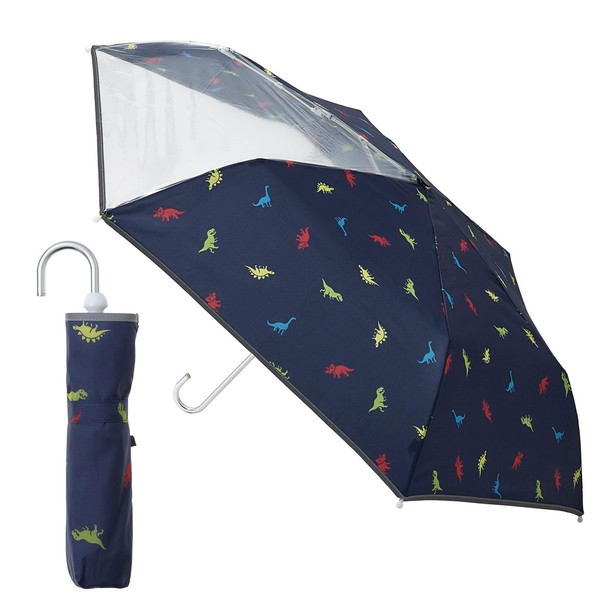 estaa 10271 Boy Folding Umbrella with Transparent Window, Wind Resistant,