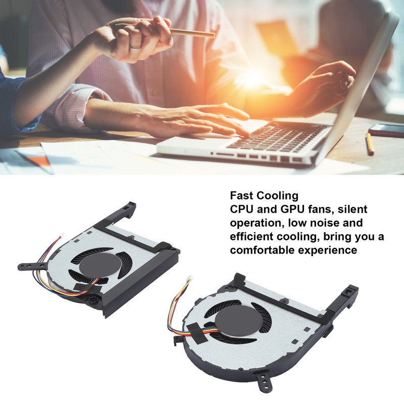 Laptop CPU GPU Cooling Fan Replacement for ASUS FX505 FX505DT