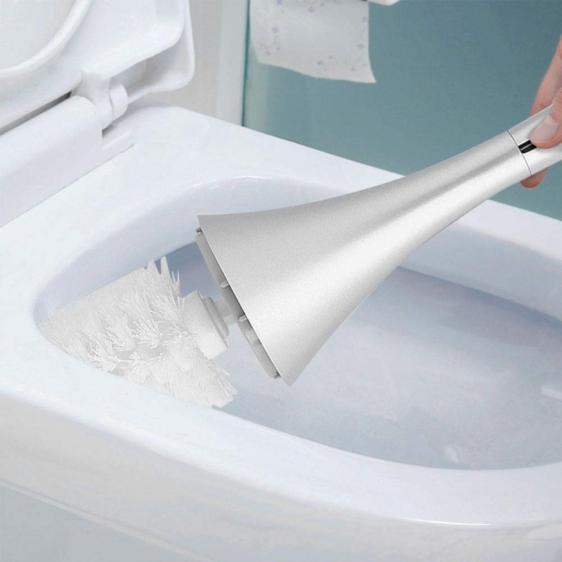 FTVOGUE-Escobilla para Inodoro con Base esférica, Kit de Accesorios para