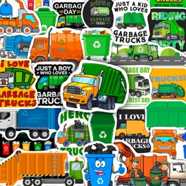 BulbaCraft Garbage Truck Stickers, Trash Truck Stickers, Garbage Party suppliess, Gifts for Women & Men