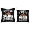Vermicomposting Bin Worm Compost Worm Farming Composter Throw Pillow